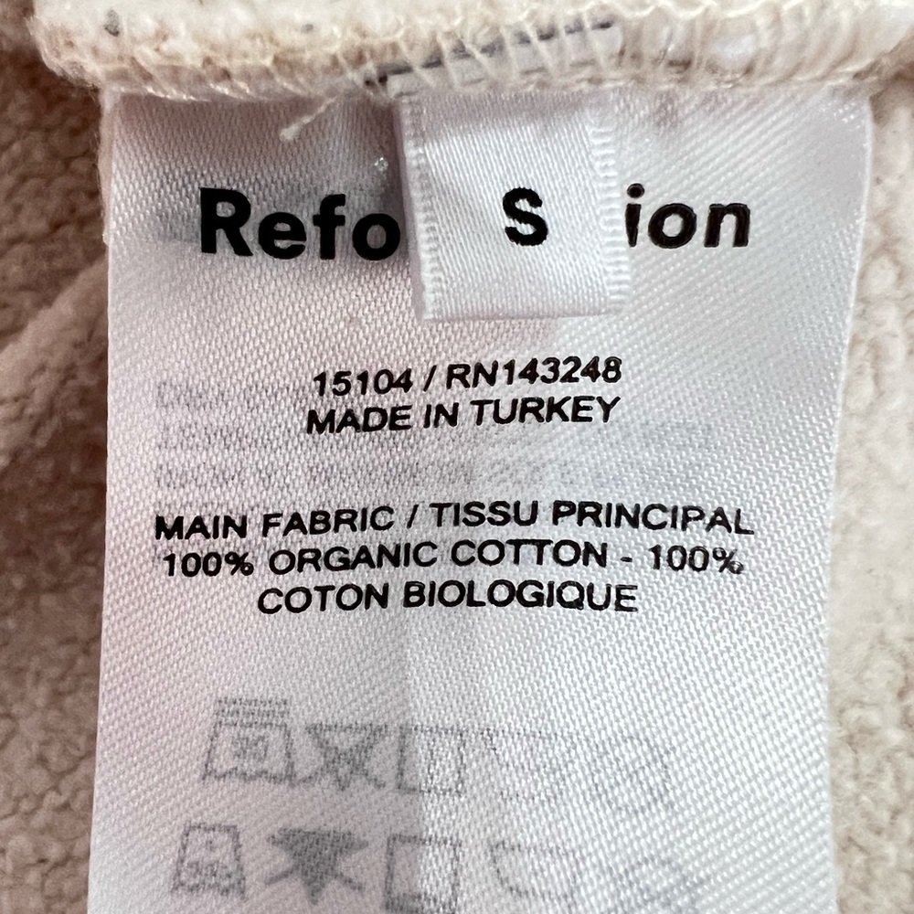 Reformation Jeans Crewneck Light Pink Blush Color Good Fabric EC Size S - Picture 7 of 7
